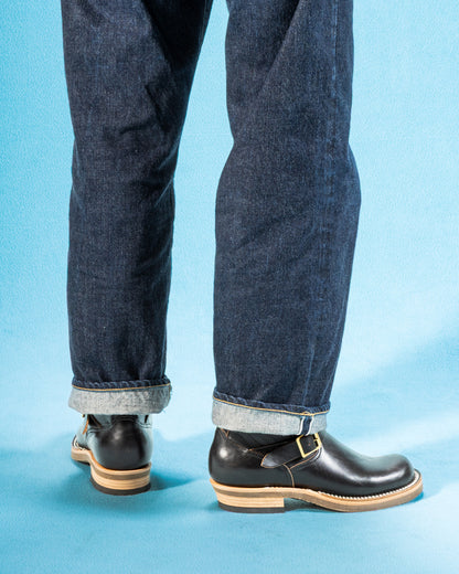 Rolling Dub Trio Roots Engineer Boots - Black Horsebutt - Standard & Strange