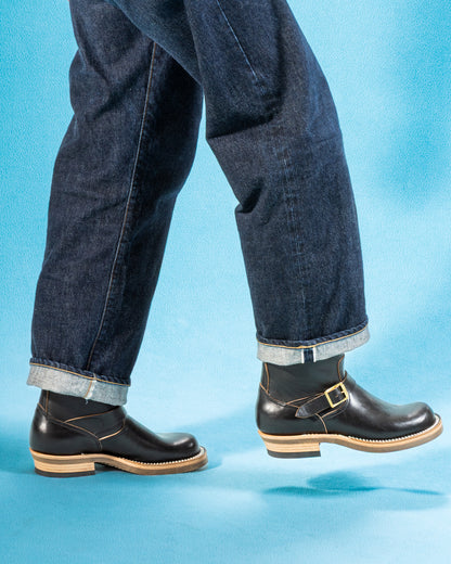 Rolling Dub Trio Roots Engineer Boots - Black Horsebutt - Standard & Strange