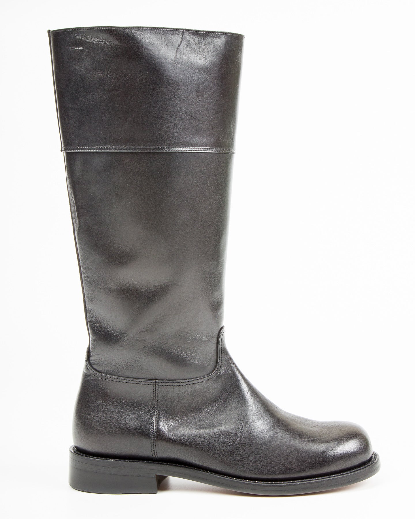 Rolling Dub Trio Rottweiler Riding Boots - All Black Horsehide - Standard & Strange