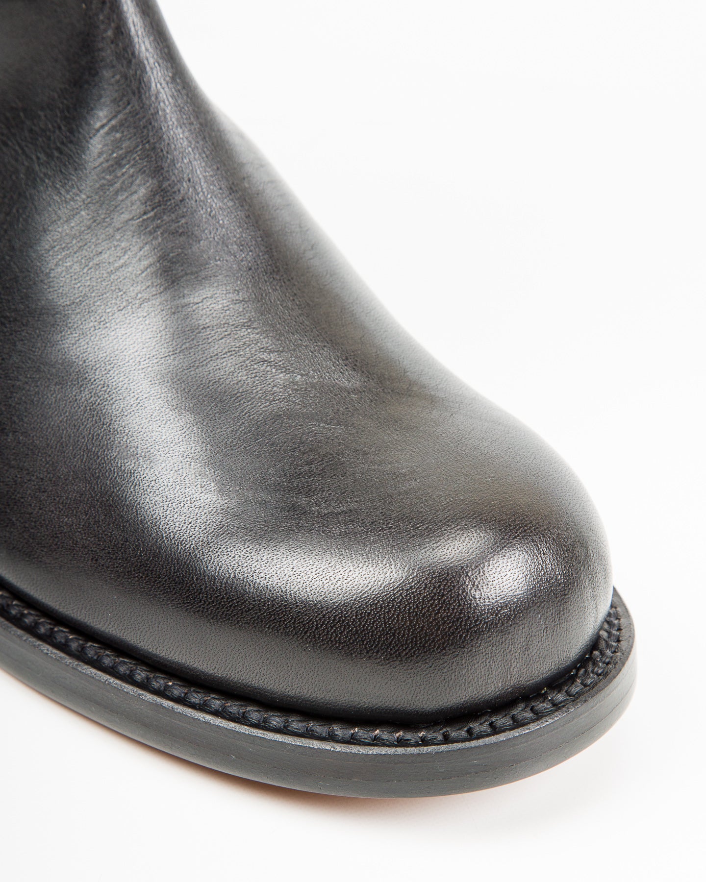 Rolling Dub Trio Rottweiler Riding Boots - All Black Horsehide - Standard & Strange