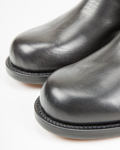 Rolling Dub Trio Rottweiler Riding Boots - All Black Horsehide - Standard & Strange