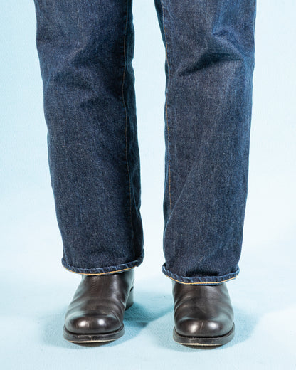 Rolling Dub Trio Rottweiler Riding Boots - All Black Horsehide - Standard & Strange