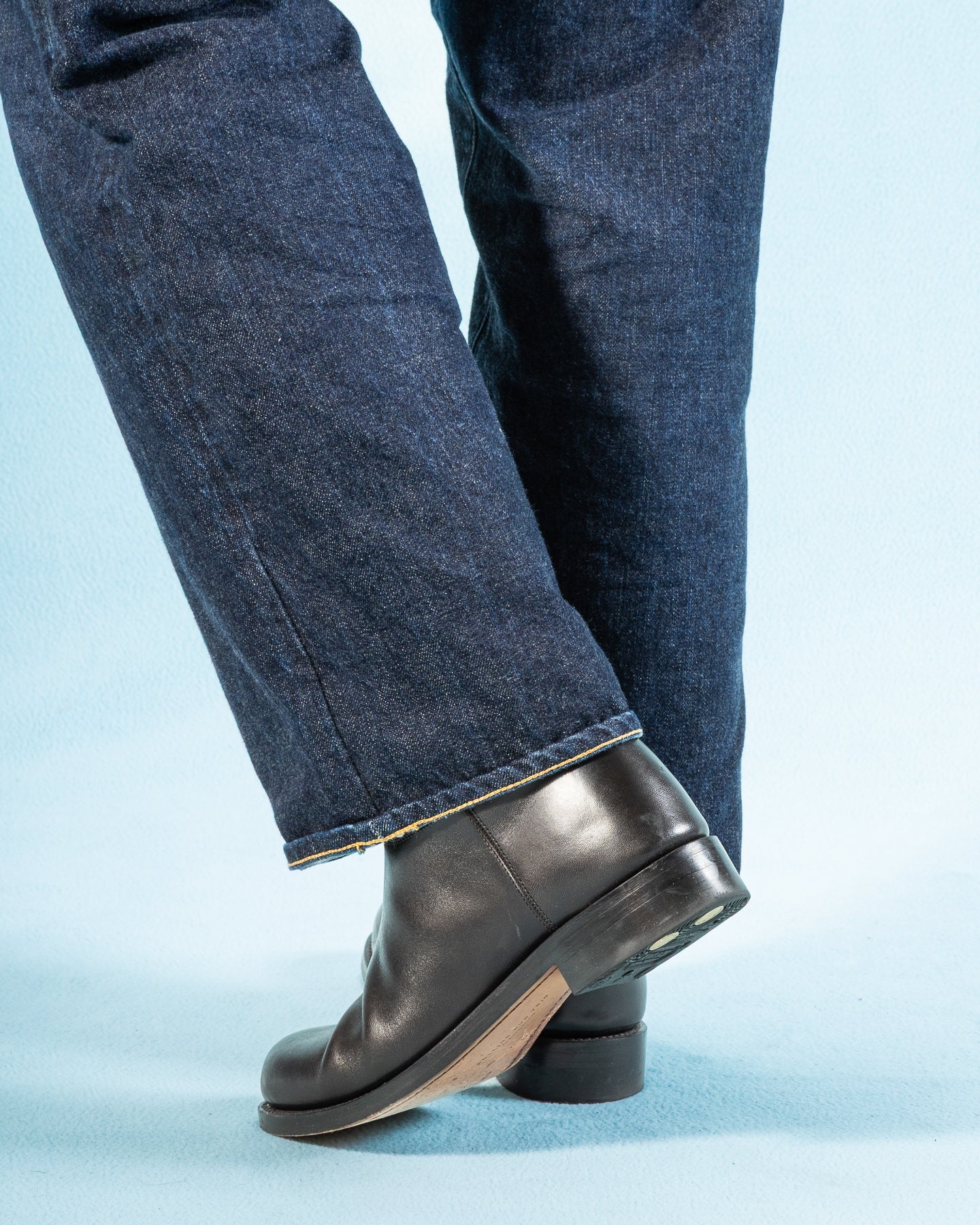 Rolling Dub Trio Rottweiler Riding Boots - All Black Horsehide - Standard & Strange