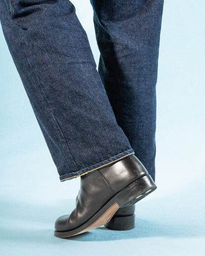 Rolling Dub Trio Rottweiler Riding Boots - All Black Horsehide - Standard & Strange