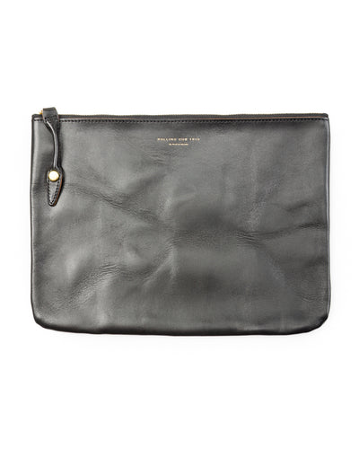 Rolling Dub Trio Square Zip + Snap Pouch - Black Horse Large - Standard & Strange