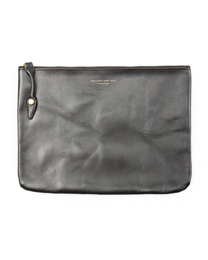 Rolling Dub Trio Square Zip + Snap Pouch - Black Horse Large - Standard & Strange