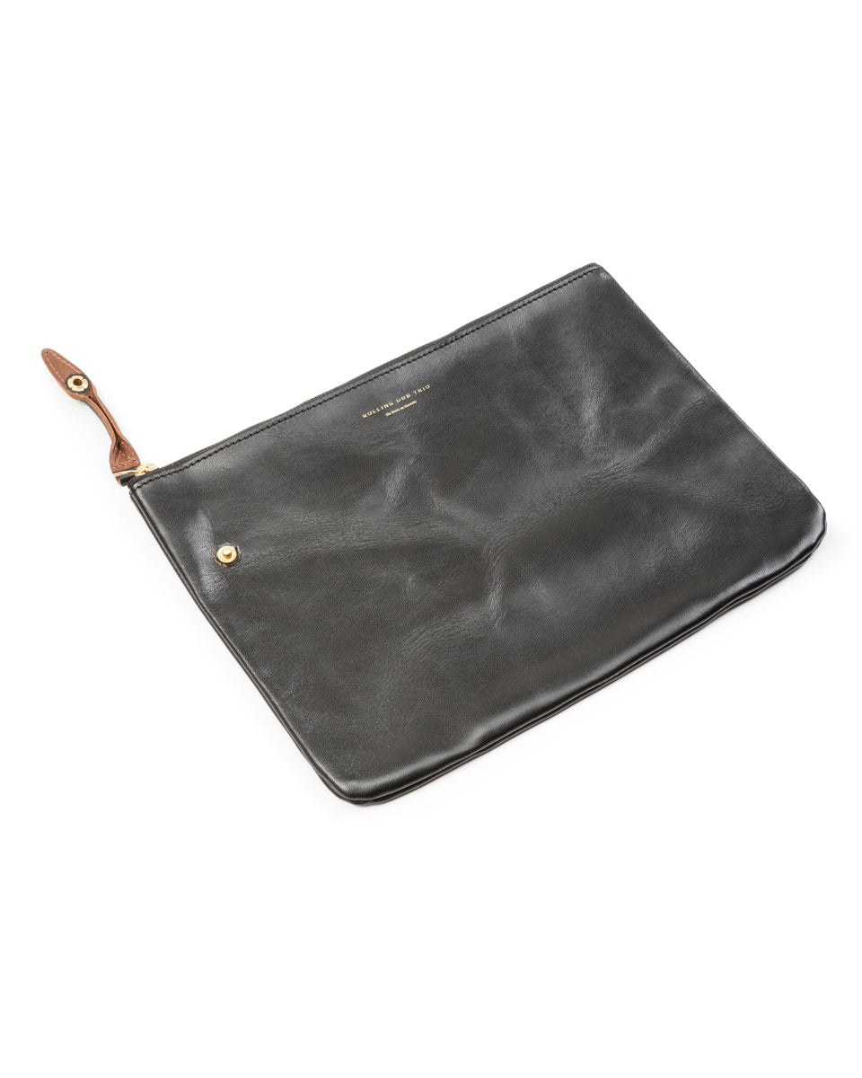 Rolling Dub Trio Square Zip + Snap Pouch - Black Horse Large - Standard & Strange