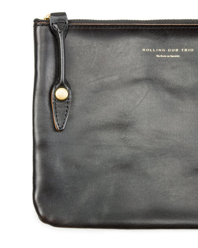 Rolling Dub Trio Square Zip + Snap Pouch - Black Horse Medium - Standard & Strange