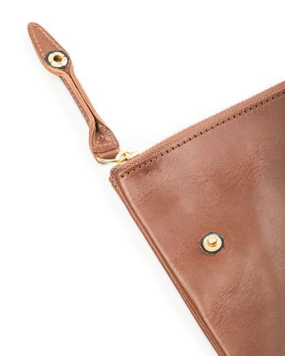 Rolling Dub Trio Square Zip + Snap Pouch - Brown Horse Large - Standard & Strange