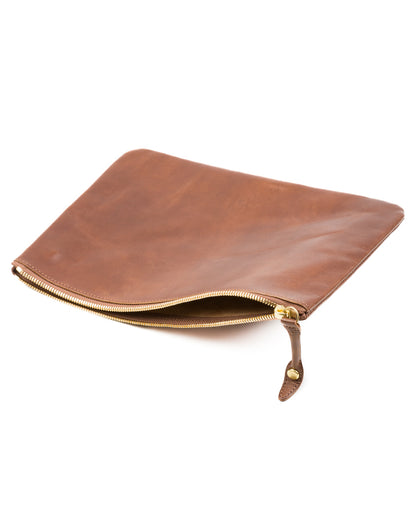 Rolling Dub Trio Square Zip + Snap Pouch - Brown Horse Large - Standard & Strange