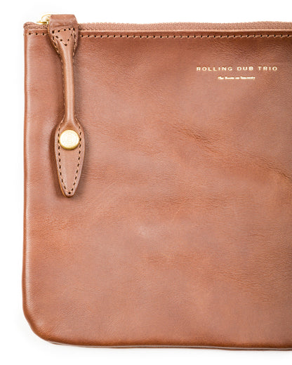 Rolling Dub Trio Square Zip + Snap Pouch - Brown Horse Medium - Standard & Strange