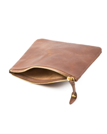 Rolling Dub Trio Square Zip + Snap Pouch - Brown Horse Medium - Standard & Strange