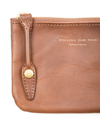 Rolling Dub Trio Square Zip + Snap Pouch - Brown Horse Small - Standard & Strange
