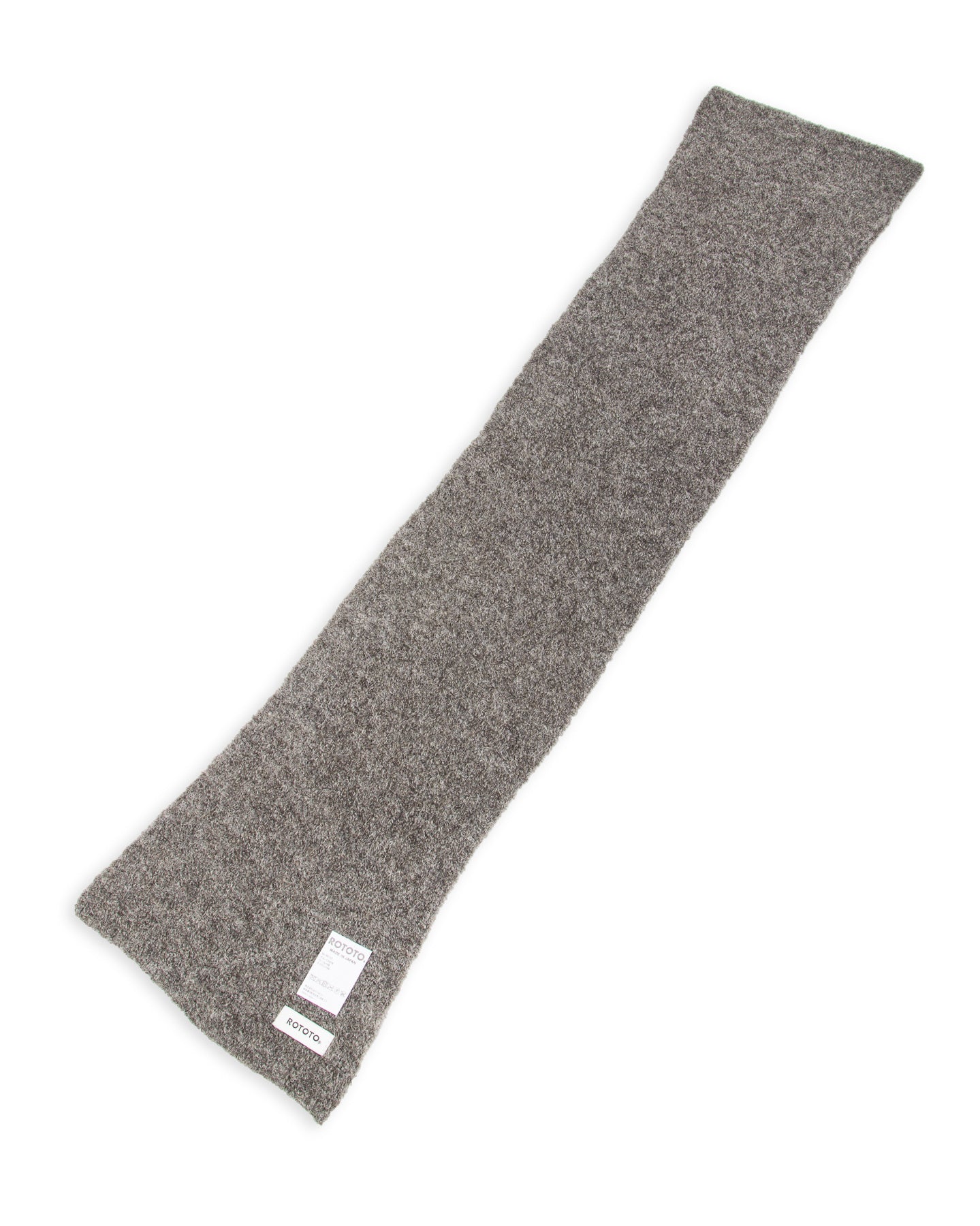 RoToTo Alpaca Boucle Short Muffler - Dark Gray - Standard & Strange