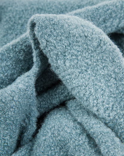 RoToTo Alpaca Boucle Short Muffler - Smoke Blue - Standard & Strange