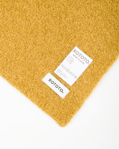 RoToTo Alpaca Boucle Short Muffler - Vintage Gold - Standard & Strange