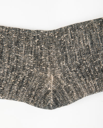 RoToTo Double Face Merino/Organic Cotton Socks - Black/Brown - Standard & Strange