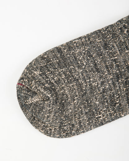 RoToTo Double Face Merino/Organic Cotton Socks - Black/Brown - Standard & Strange