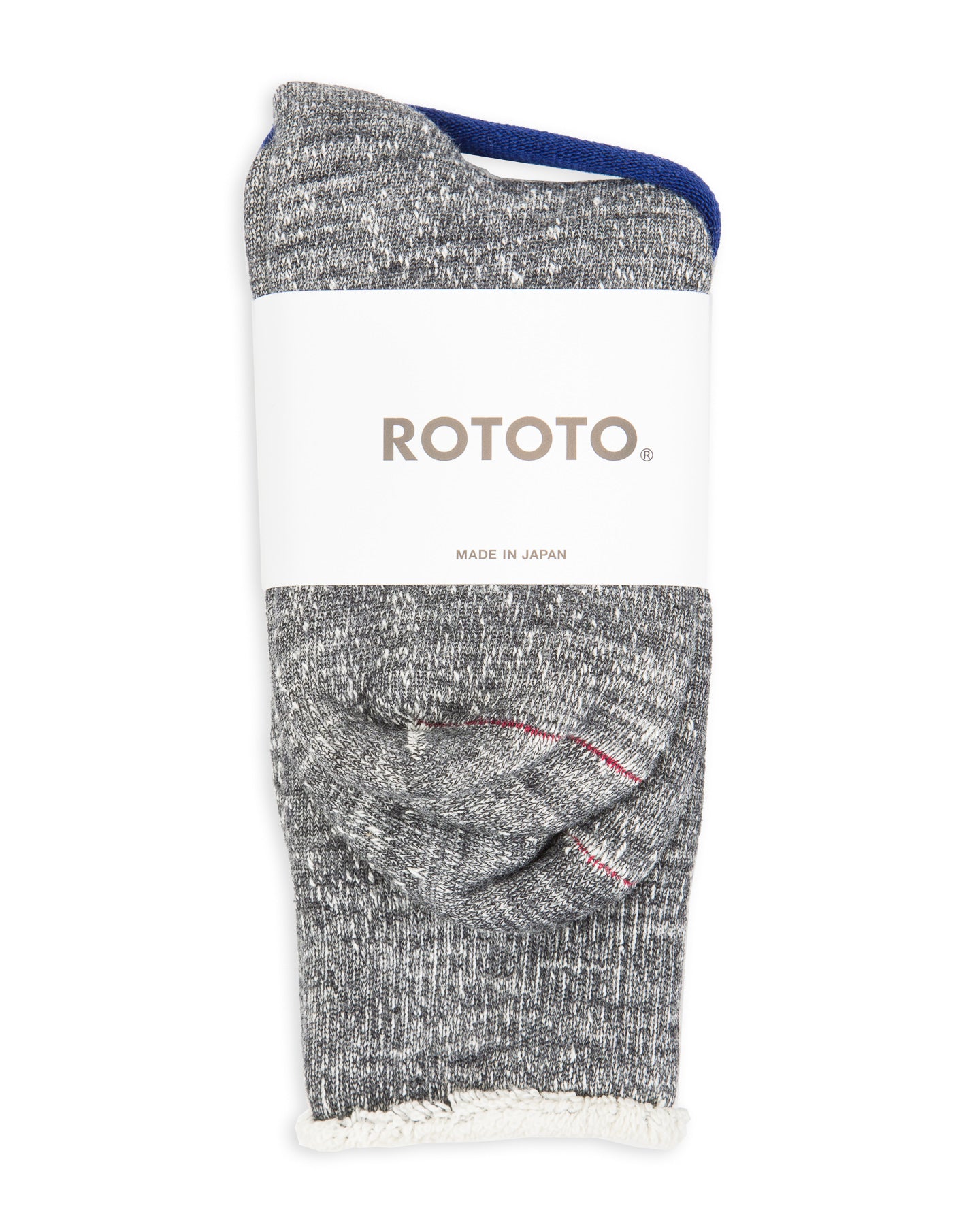 RoToTo Double Face Merino/Organic Cotton Socks - Charcoal - Standard & Strange
