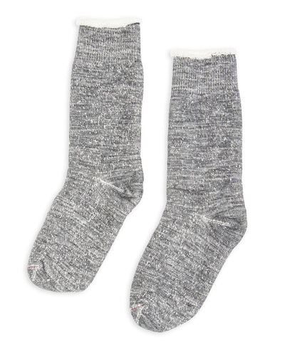 RoToTo Double Face Merino/Organic Cotton Socks - Charcoal - Standard & Strange