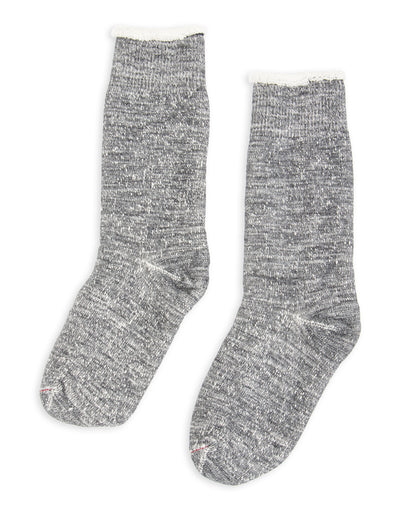 RoToTo Double Face Merino/Organic Cotton Socks - Charcoal - Standard & Strange