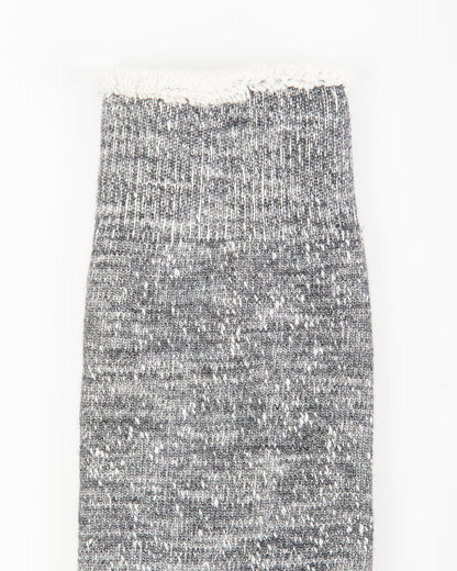 RoToTo Double Face Merino/Organic Cotton Socks - Charcoal - Standard & Strange