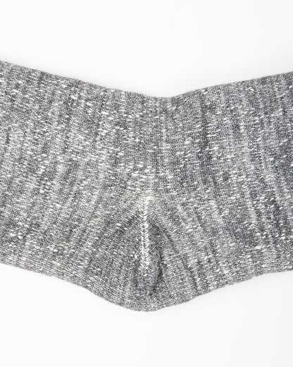 RoToTo Double Face Merino/Organic Cotton Socks - Charcoal - Standard & Strange