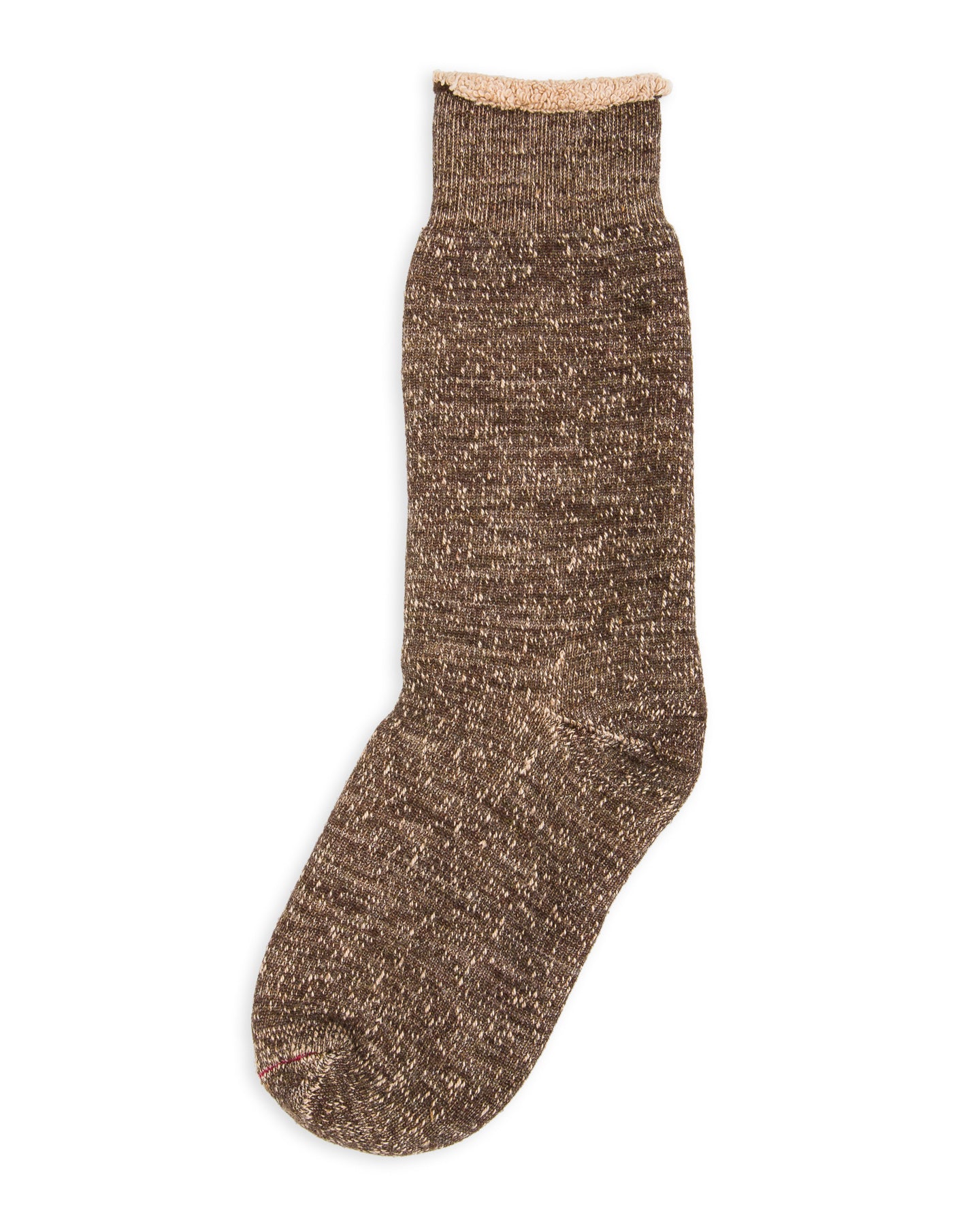RoToTo Double Face Merino/Organic Cotton Socks - Dark Brown/Brown - Standard & Strange