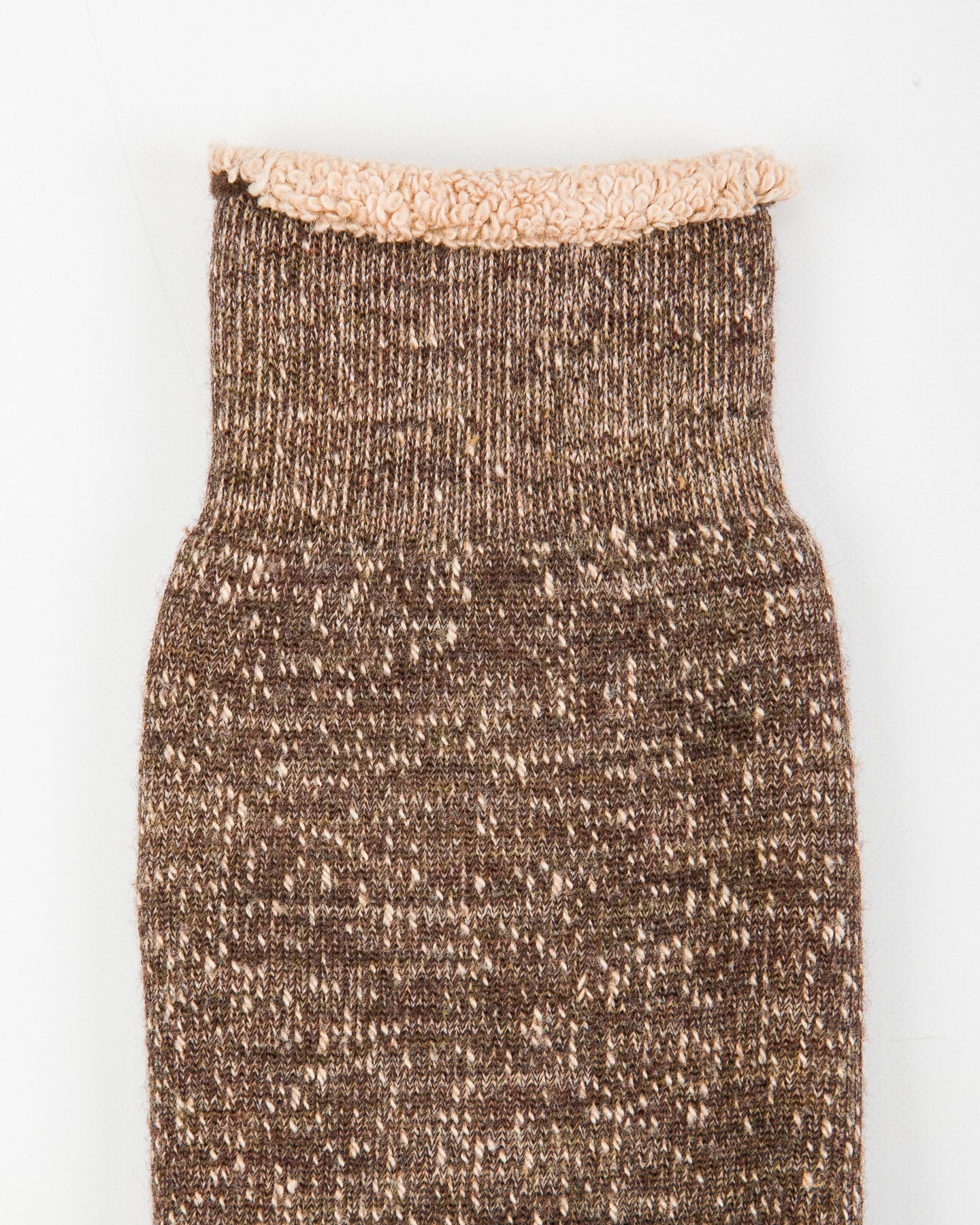 RoToTo Double Face Merino/Organic Cotton Socks - Dark Brown/Brown - Standard & Strange