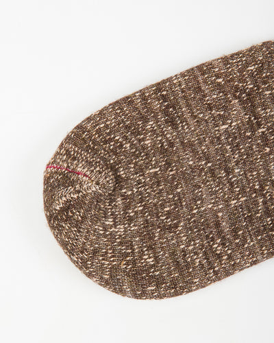 RoToTo Double Face Merino/Organic Cotton Socks - Dark Brown/Brown - Standard & Strange