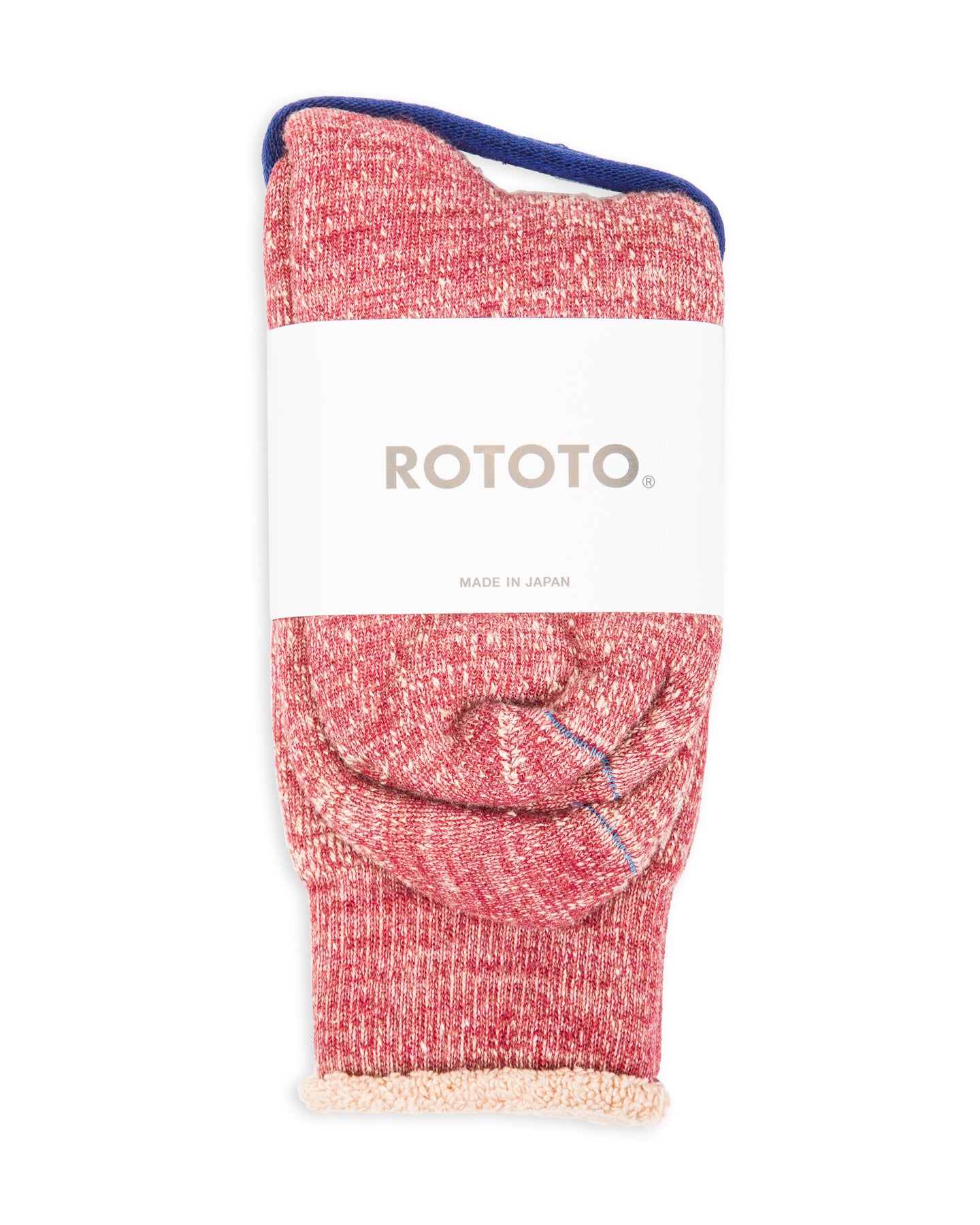 RoToTo Double Face Merino/Organic Cotton Socks - Dark Red/Brown - Standard & Strange