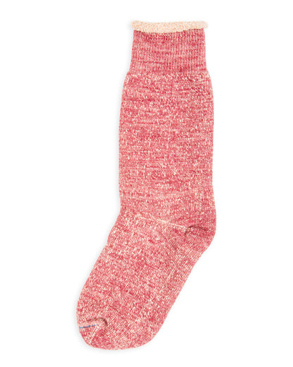 RoToTo Double Face Merino/Organic Cotton Socks - Dark Red/Brown - Standard & Strange