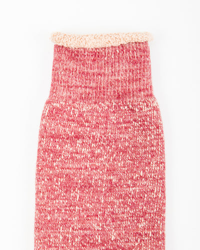 RoToTo Double Face Merino/Organic Cotton Socks - Dark Red/Brown - Standard & Strange