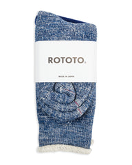 RoToTo Double Face Merino/Organic Cotton Socks - Deep Ocean - Standard & Strange