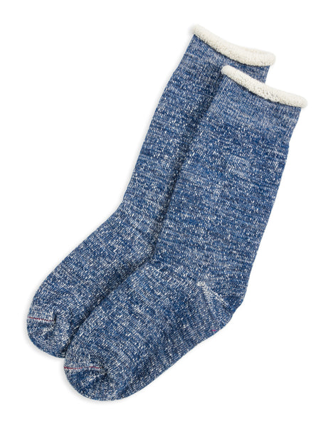 RoToTo Double Face Merino/Organic Cotton Socks - Deep Ocean - Standard & Strange