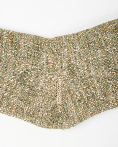 RoToTo Double Face Merino/Organic Cotton Socks - Green/Brown - Standard & Strange