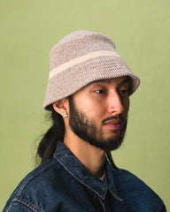 RoToTo Merino Lambswool Bucket Hat - Brown Marl - Standard & Strange