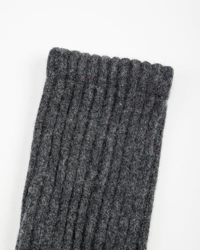 RoToTo Merino Lambswool High Socks - Charcoal - Standard & Strange