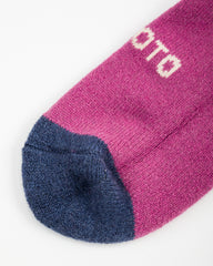 Merino Lambswool High Socks - Grape