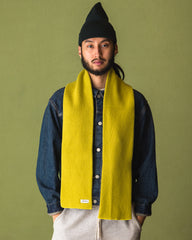 RoToTo Merino Lambswool Sock Knit Scarf - Lime - Standard & Strange