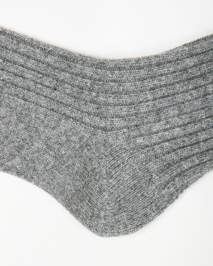 RoToTo Merino Lambswool Stripe Sock - Gray - Standard & Strange