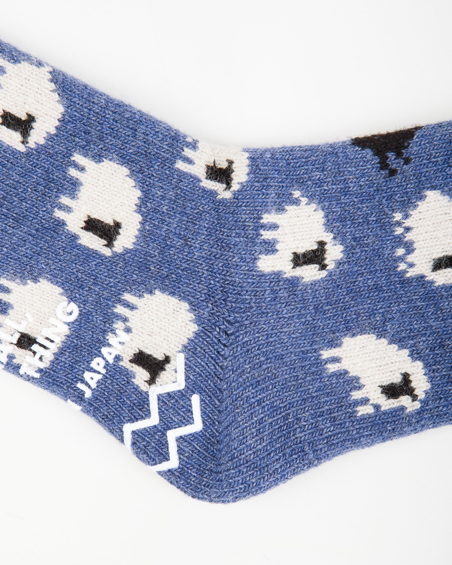RoToTo Pile Room Socks "Sheep" - Blue - Standard & Strange
