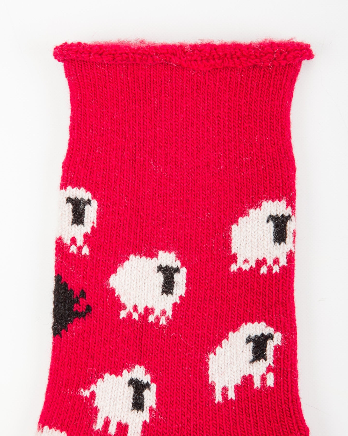 RoToTo Pile Room Socks "Sheep" - Red - Standard & Strange