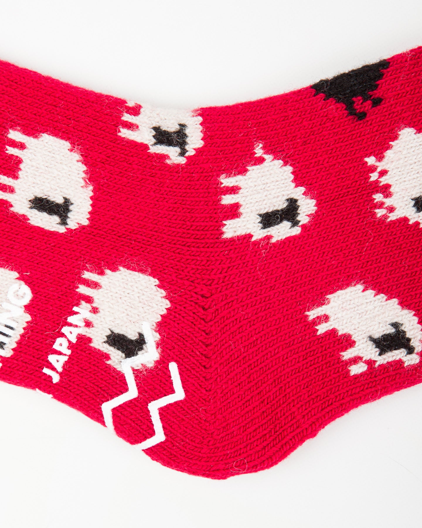 RoToTo Pile Room Socks "Sheep" - Red - Standard & Strange