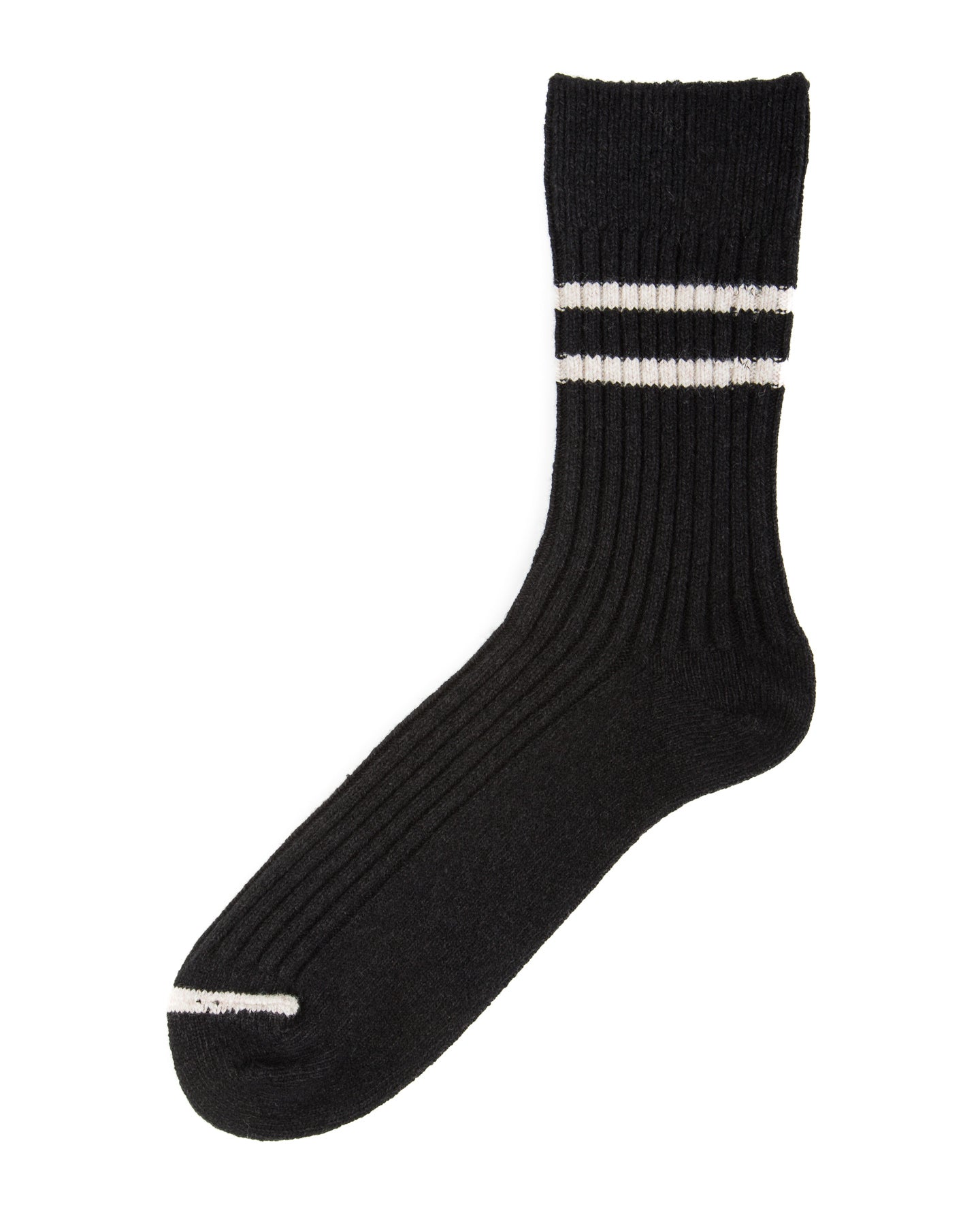 RoToTo Recycled Cotton/Wool Daily 3-pack Socks - Black/Gray - Standard & Strange