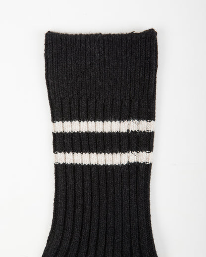 RoToTo Recycled Cotton/Wool Daily 3-pack Socks - Black/Gray - Standard & Strange