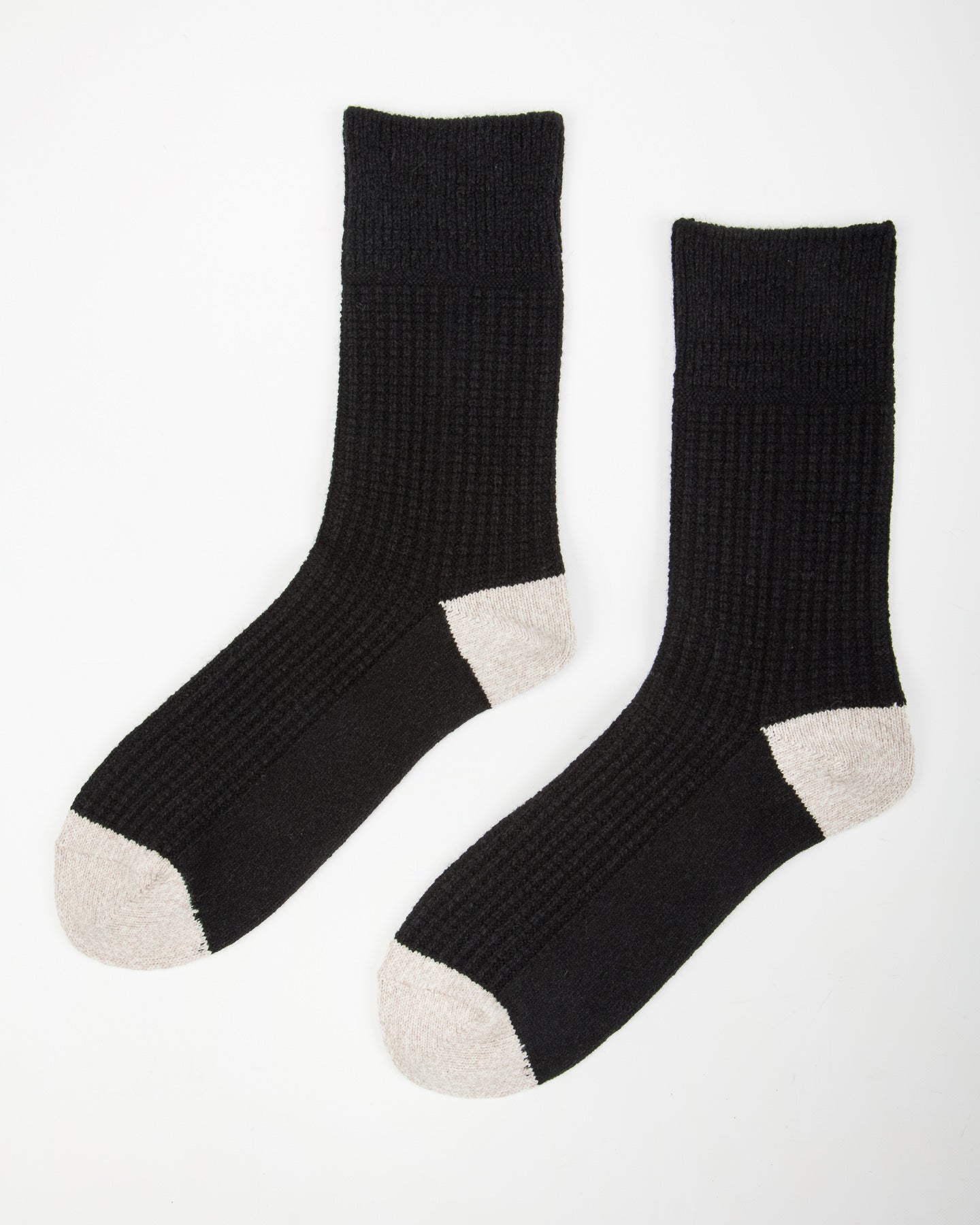 RoToTo Recycled Cotton/Wool Daily 3-pack Socks - Black/Gray - Standard & Strange