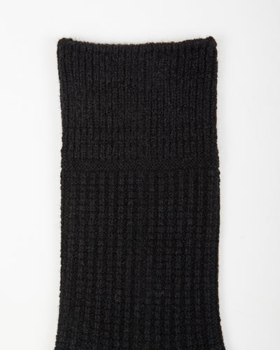 RoToTo Recycled Cotton/Wool Daily 3-pack Socks - Black/Gray - Standard & Strange