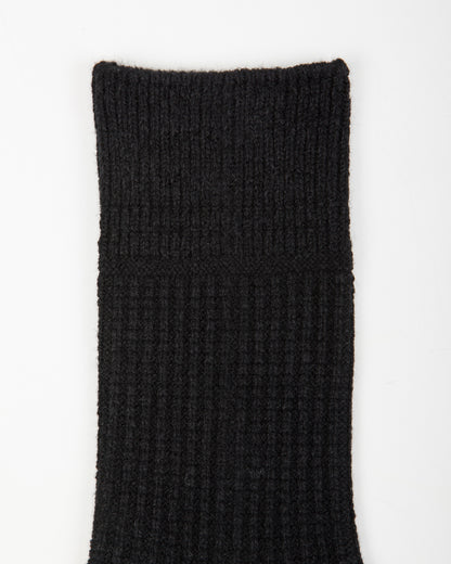 RoToTo Recycled Cotton/Wool Daily 3-pack Socks - Black/Gray - Standard & Strange