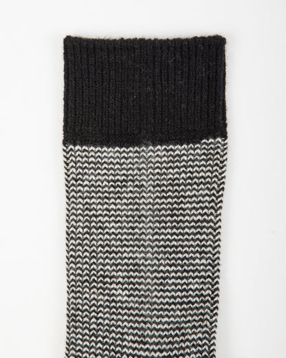 RoToTo Recycled Cotton/Wool Daily 3-pack Socks - Black/Gray - Standard & Strange